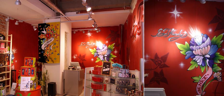 Hamburg 2010 ca 45qm Ed-Hardy-Store Gestaltung